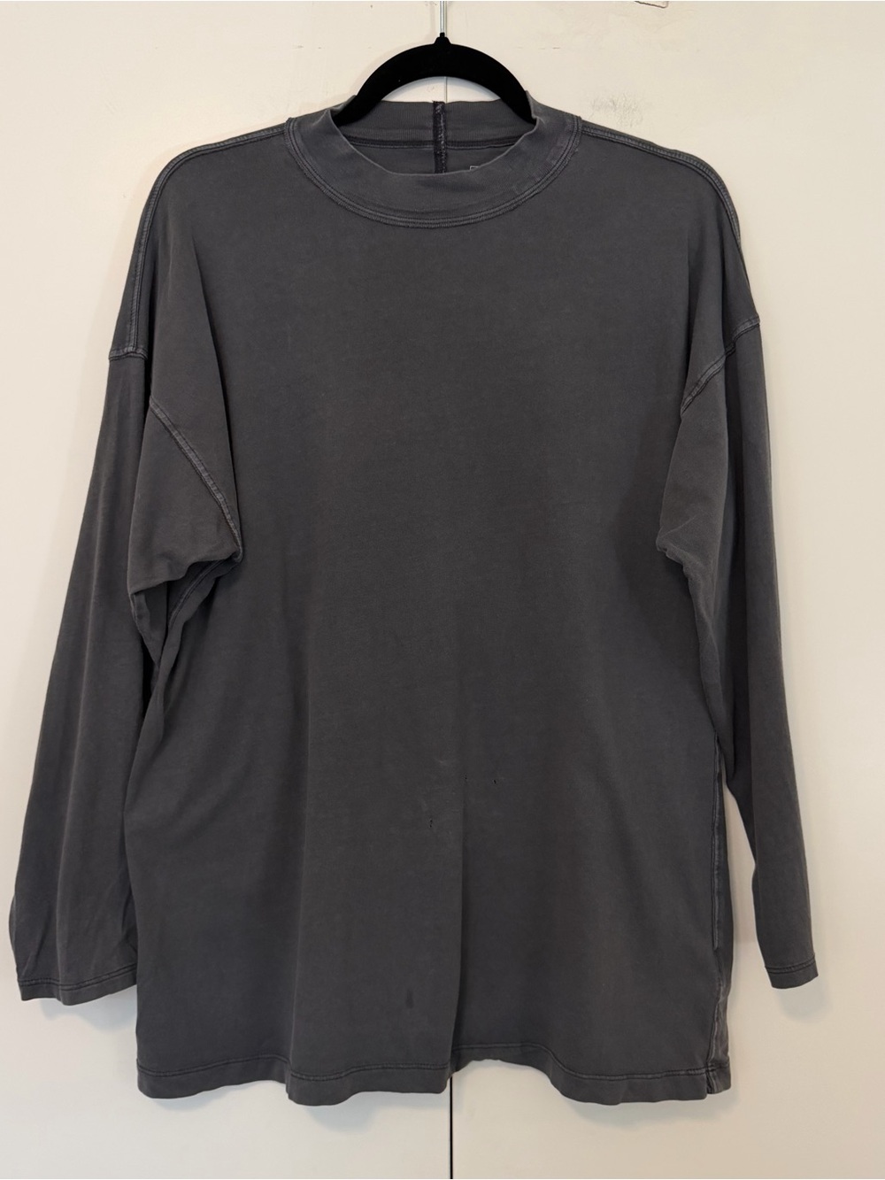 We The Free Dark Grey Baggy Long‎ Sleeve Free People